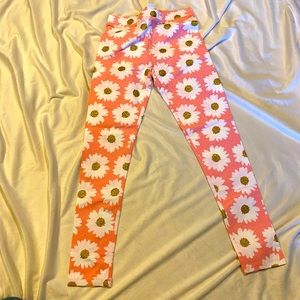 Crewcuts Pink Floral Kids Leggings